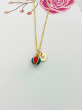 Gold Watermelon Charm Necklace Best Seller Christmas Gifts for Sister, N4784