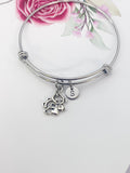 Silver Mom Panda and Baby Bear Charm Bracelet Christmas Luck Gifts,CN1415