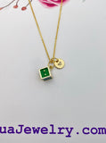 Gold Dice Charm Necklace Christmas Luck Gifts, N1872