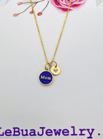 Gold Mom Charm Necklace Christmas Gifts, N2981
