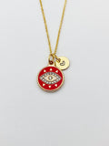 Gold Evil Eye Charm Necklace Christmas Gifts, N3337