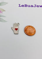 Silver Hand with Red Heart Charm Necklace Best Seller Valentine Gifts, N1429
