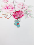 Silver Hand with Red Heart Charm Necklace Valentine Gifts, N1429D