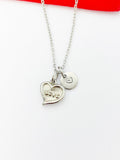 Stainless Steel Love Heart Charm Necklace Best Seller Christmas Gifts, N1566