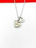 Stainless Steel Love Heart Charm Necklace Best Seller Christmas Gifts, N1566