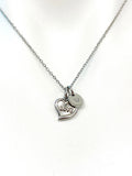 Stainless Steel Love Heart Charm Necklace Best Seller Christmas Gifts, N1566