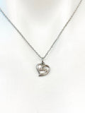 Stainless Steel Love Heart Charm Necklace Best Seller Christmas Gifts, N1566