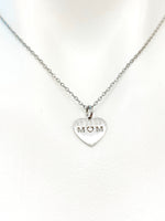 Stainless Steel Mom Heart Charm Necklace Best Seller Christmas Gifts, N1548