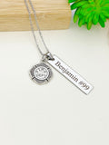 Silver Firefighter Necklace Name, Tag, Badge Number, Best Seller Christmas Gifts for Firefighter, D053