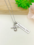 Silver I Love Volleyball Necklace Name, Tag, Badge Number, Best Seller Christmas Gifts for Volleyball Team, D058