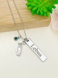 Silver Golf Ball Golf Club Necklace Name, Tag, Badge, Number, Best Seller Christmas Gifts for Golf Coach Team, D061