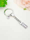 Dominoes Keychain Stainless Steel Dominoes Player Gifts, Best Seller Christmas Gifts for Boyfriends Girlfriends, D077