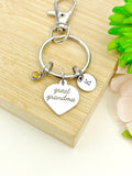 Great Grandma Heart Keychain Stainless Steel, Best Seller Christmas Gifts for Great Grandma Grandmother, D083