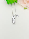 Dominoes Necklace Stainless Steel Jewelry, Best Seller Christmas Gifts for Dominoes Game Players, D094