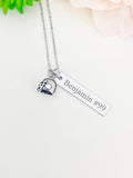 Football Necklace Football Helmet Jewelry, Best Christmas Gifts for Football Players Fan, D095