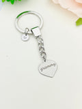 Grammy Keychain Heart, Stainless Steel Father's Day Gifts, Best Seller Christmas Gifts for Grammy Grandmother, D097