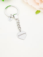 Grammy Keychain Heart, Stainless Steel Father's Day Gifts, Best Seller Christmas Gifts for Grammy Grandmother, D097
