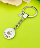 Basketball Coach Keychain Stainless Steel, Best Seller Christmas Gifts for Basketball Coach, D099