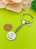 Softball Coach Keychain, Stainless Steel, Christmas Gifts for Softball Coach, D100