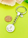 Baseball Coach Keychain Stainless Steel, Best Seller Christmas Gifts for Softball Coach, D101