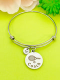 Tennis Coach Bracelet Stainless Steel, Best Seller Christmas Gifts for Tennis Coach, D104