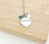 Grandmother Necklace Stainless Steel Grandmother Jewelry, Best Seller Christmas Gifts for Grandmother, D110