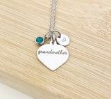 Grandmother Necklace Stainless Steel Grandmother Jewelry, Best Seller Christmas Gifts for Grandmother, D110