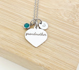Grandmother Necklace Stainless Steel Grandmother Jewelry, Best Seller Christmas Gifts for Grandmother, D110