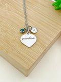 Grandma Necklace Stainless Steel Grandma Jewelry, Best Seller Christmas Gifts for Grandma, D111