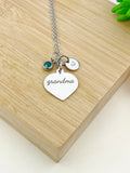Grandma Necklace Stainless Steel Grandma Jewelry, Best Seller Christmas Gifts for Grandma, D111