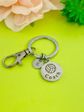 Water Polo Charm Coach Keychain Stainless Steel, Best Seller Christmas Gifts for School Sport Team Volleyball Coach, D126