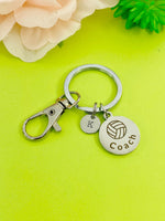 Water Polo Charm Coach Keychain Stainless Steel, Best Seller Christmas Gifts for School Sport Team Volleyball Coach, D126