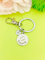 Softball Coach Keychain Stainless Steel, Best Seller Christmas Gifts for Softball Coach, D131