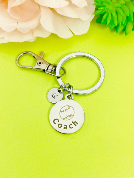 Softball Coach Keychain Stainless Steel, Best Seller Christmas Gifts for Softball Coach, D131