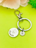 Basketball Hoop Coach Keychain, Stainless Steel, Best Seller Christmas Gifts for Basketball Coach, D132