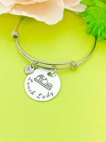 Christmas Gifts for School Lunch Lady, Stainless Steel Lunch Lady Bracelet D141