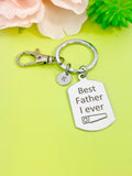 Stainless Steel Best Father I ever Sew Keychain Best Christmas Gifts for Father, Funny Gifts, D145