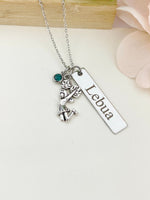 Silver Cheerleader Dance Necklace Best Seller Christmas Gifts for Cheerleader, School Sport Team Cheer Gifts, D013