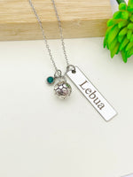 Silver Soccer Necklace, Best Seller Christmas Gifts for Soccer Team, School Sport Team Gifts, Ball, D021