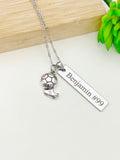Silver Soccer Necklace Christmas Gifts for Soccer Team, School Sport Team Gifts, Ball, D026