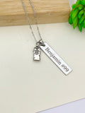 Silver Basketball Jersey Necklace Christmas Gifts for Basketball Team, School Sport Team Gifts, D033