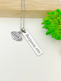 Silver Football Charm Necklace Christmas Gifts for Football Team, School Sport Team Gifts, D038