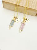 Gold Medical Injection Syringe Charm Necklace Best Seller Phlebotomy Phlebotomist Gifts, N2975B