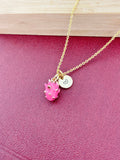 Gold Pitaya Charm Necklace Christmas Gifts, N5292A