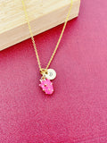 Gold Pitaya Charm Necklace Christmas Gifts, N5292A