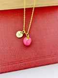 Gold Litchi Charm Necklace Christmas Gifts for Coworker, N5781