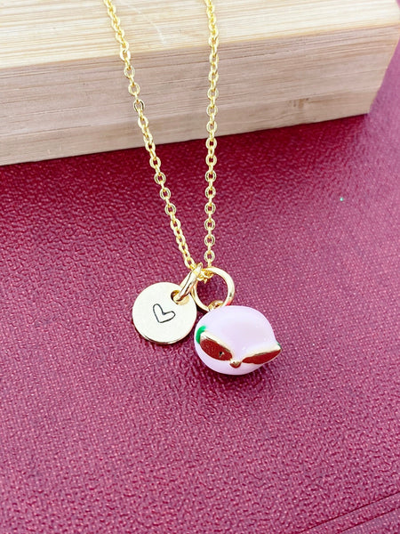 Gold Peach Charm Necklace Best Seller Christmas Gifts for Girlfriends, N5787