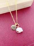 Gold Peach Charm Necklace Best Seller Christmas Gifts for Girlfriends, N5787