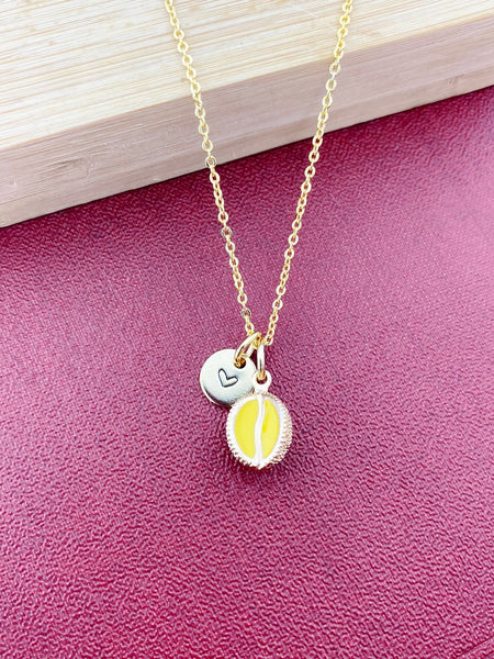 Gold Durian Necklace Yellow, N5394
