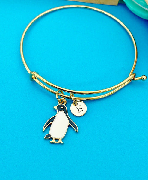 Gold Penguin Charm Bracelet Best Seller Christmas Gifts for Granddaughters, N4342A
